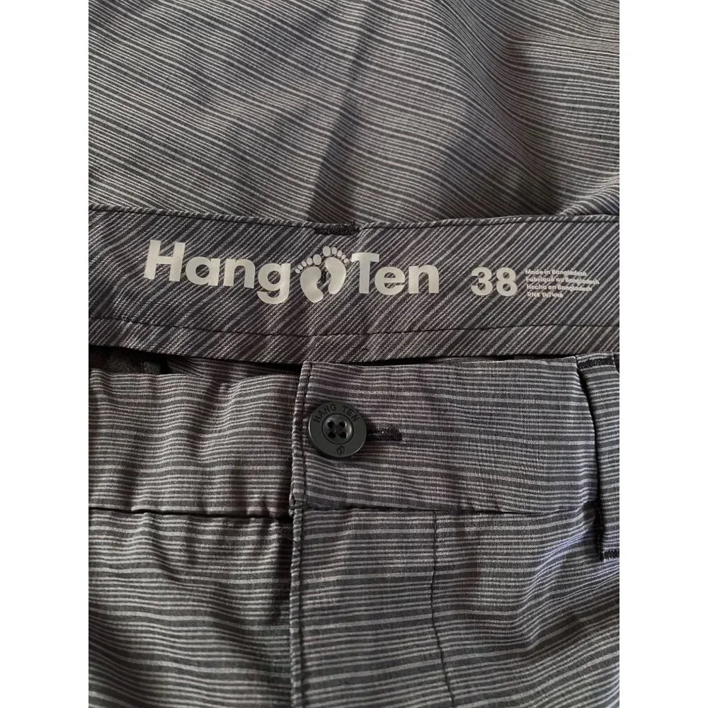 Hang Ten Men's Hybrid Shorts - grey strip, size 38